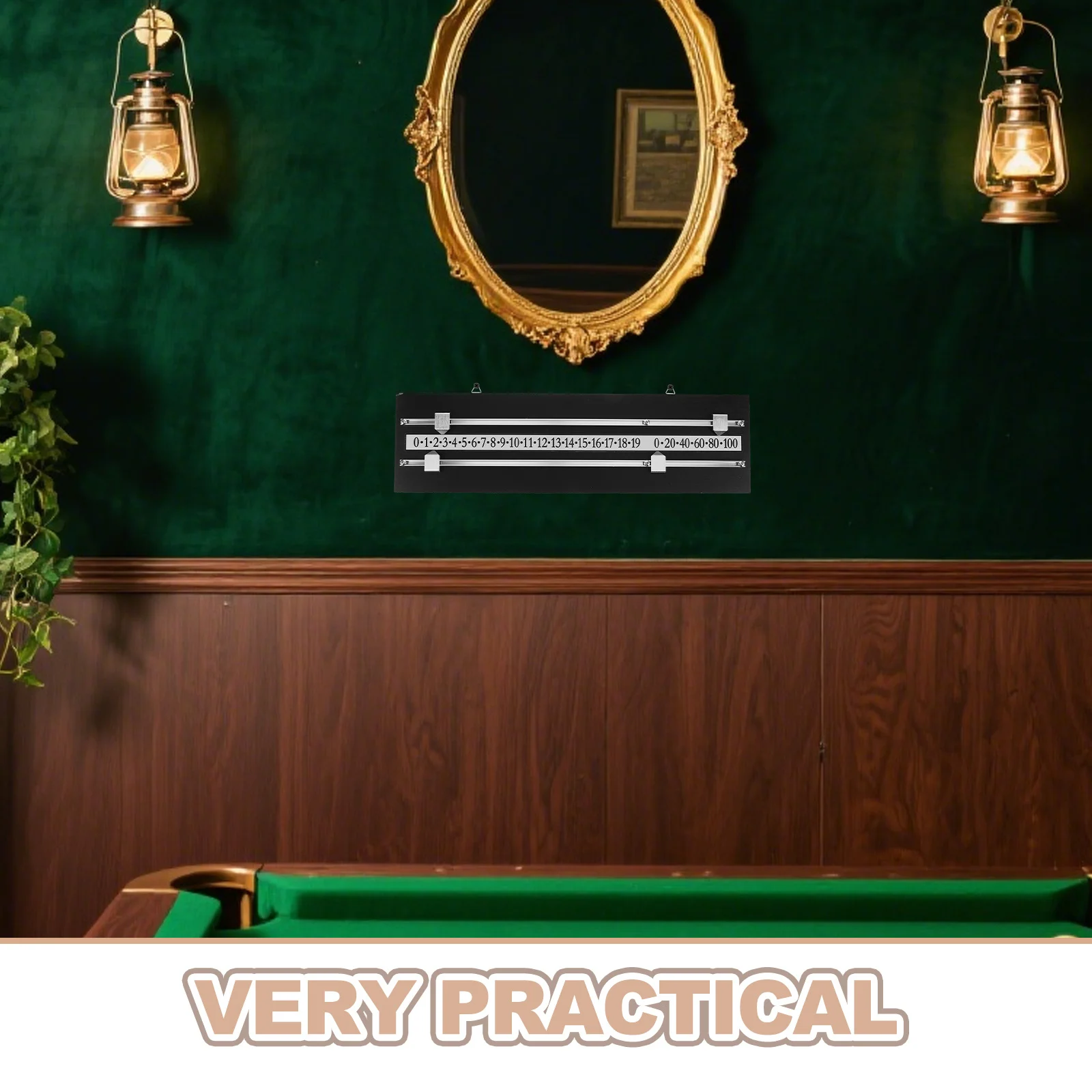 Papan Skor Biliar Profesional Jalur Geser Ganda Perlengkapan Wasit yang Andal Permainan Intensitas Tinggi Keandalan Jangka Panjang