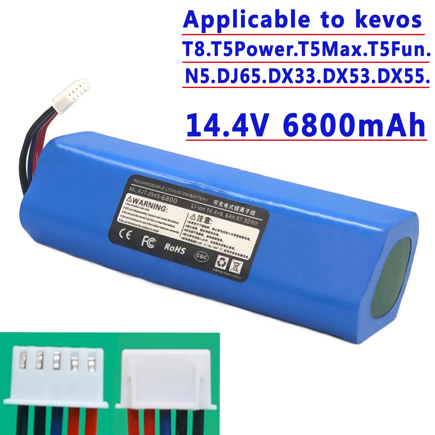 

14,4 В 6800 мАч 100% оригинал он применимо к моделям, таким как Kovos T8 T5 T5max T5neo T5fun N5dj65 Dx33 Dx53 Dx55 Dx65 Dx93 Dx96