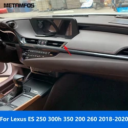 Car Accessories For Lexus ES 250 300h 350 200 260 2018 2019 2020 Interior Carbon Fiber Center Console Air Vent Outlet Cover Trim