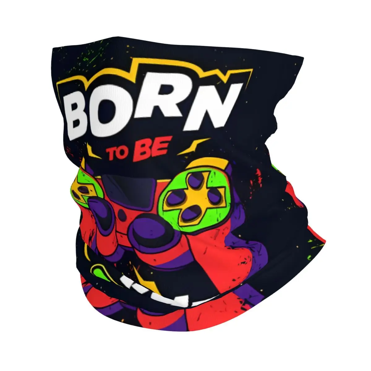 Born To Be Gamer Thin Wrap Scarf Bandana game controller Neck Gaiter Face Cover Headband