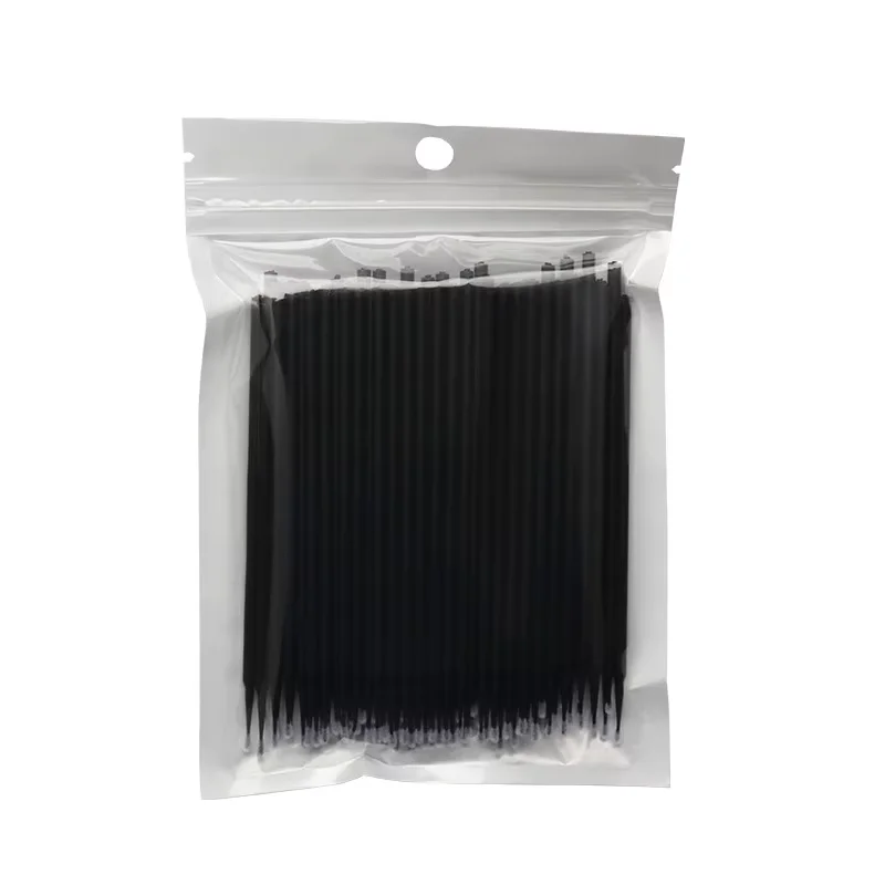 100 Stuks Wegwerp Micro Wattenstaafjes Borstel Wimpers Extension Individuele Lash Verwijderen Wattenstaafje Micro Borstel Voor Wimper Extension Gereedschap