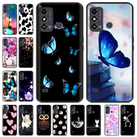 Phone Case For ZTE Blade A53 Cover 2023 Silicone Wolf Space TPU Black Coques For ZTE Blade A53 Shockproof Capa For ZTE Blade A53