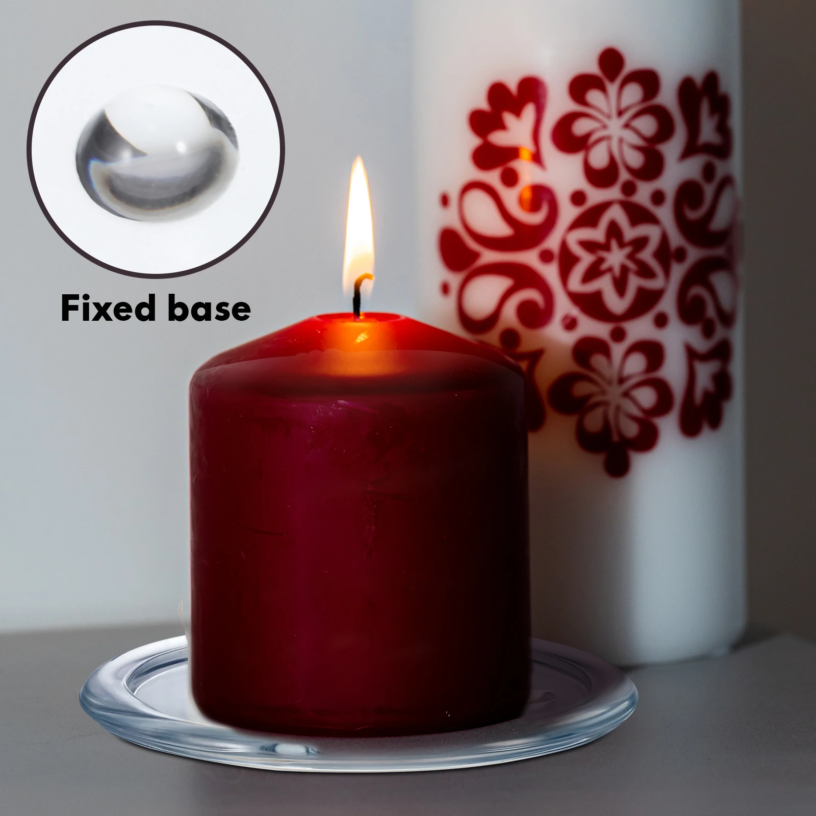 

2Pcs Glass Holder Tray Transparent Round Plate Suitable for Home Decoration Wedding Banquet Elegant Design