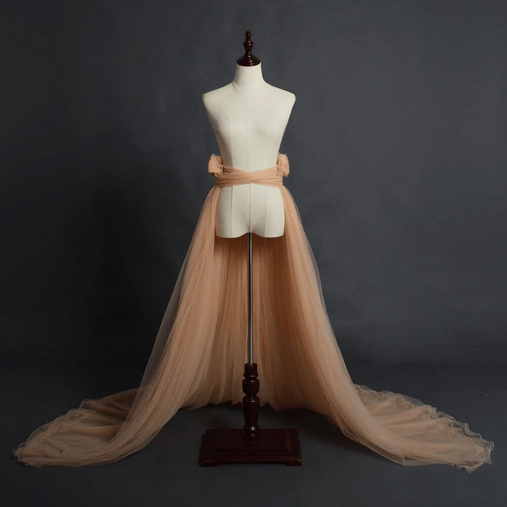 loween New Sle Floor-Length Me f Skirt Adult Pure Color  Bride Long Elastic Waist Women's Skirt