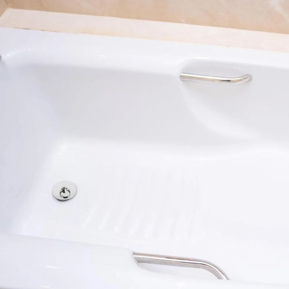 Stainless Steel Sink Drain with Silicone-Tapered Design Ensures Compatibility with 42-46 mm Drain Pipe Diameters