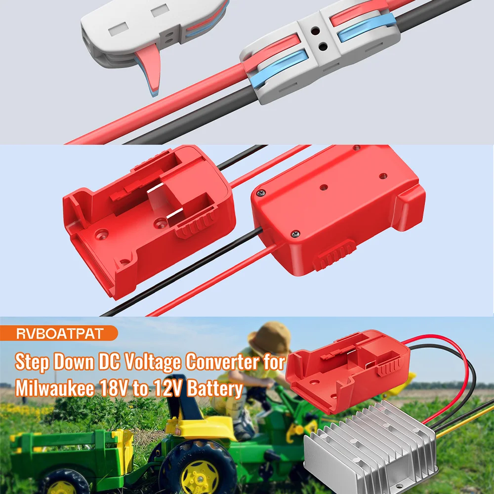 Convertidor DC-DC Milwaukee para batería, regulador Buck inversor - imagen 5