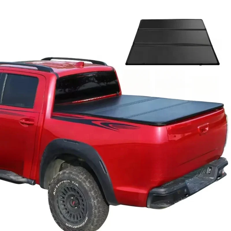 

Aluminum Tri-Fold Tonneau Cover Hard Folding F150 Bed Cover