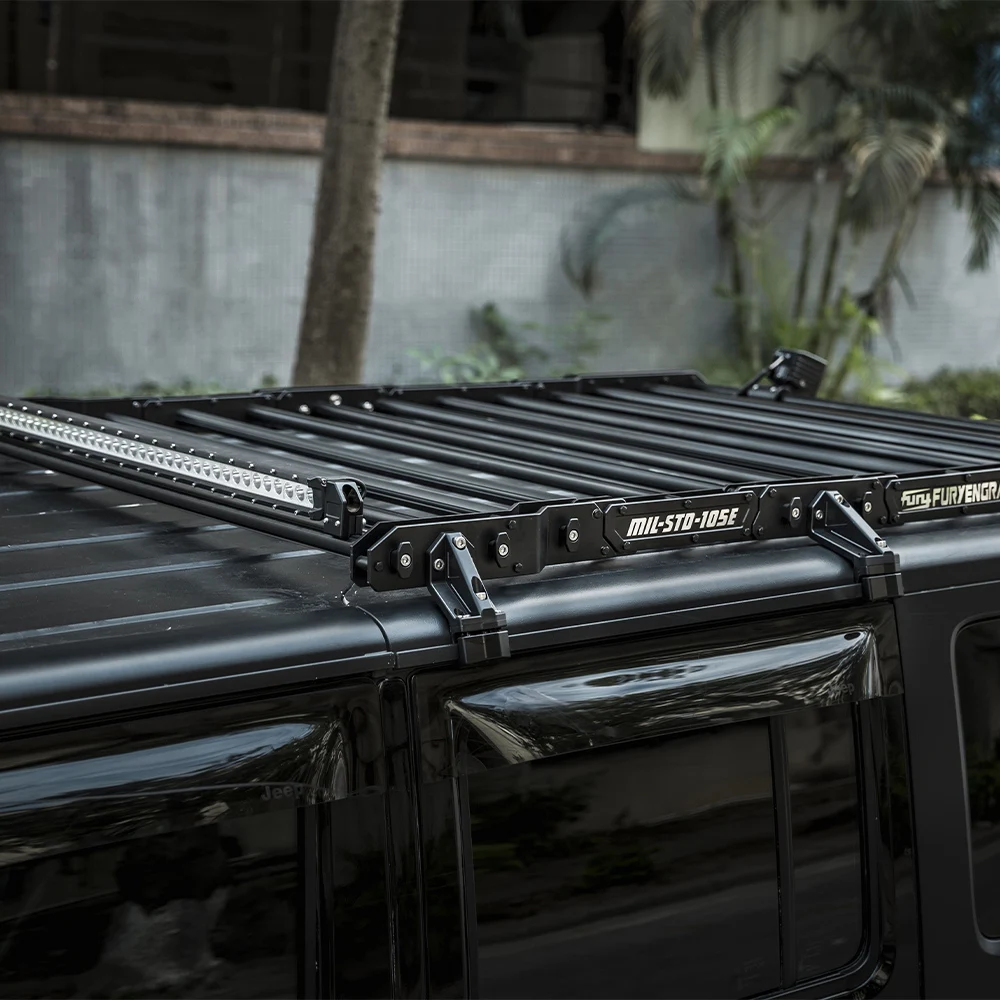 Aluminum Roof Frame cargo rack Multifunction Roof Rack  For Jeep Wrangler JK 2007-2017 2008 2009 2010