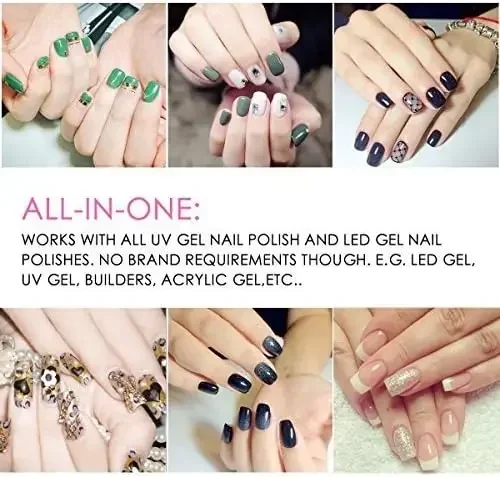 LED Nagellampe, 48W Professioneller Gel Lampe Nageltrockner für Gelpolitur-Härtungslichtmaschine, mit automatischem Sensor und L