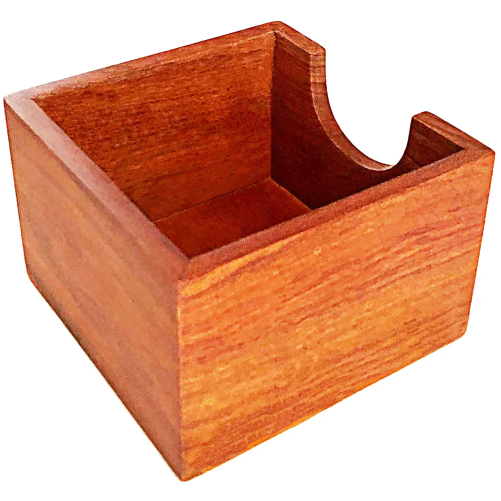 

Wooden Napkin Holder Tabletop Stand Rustic Farmhouse Paper Tissue Dispenser Smooth Surface For Home Kitchen Dining Room