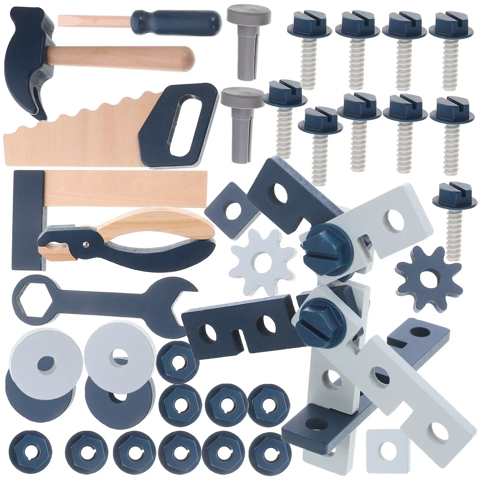 

Детский деревянный набор инструментов для ролевых игр, развивающий конструктор, развивающий творческие способности и координацию рук и глаз