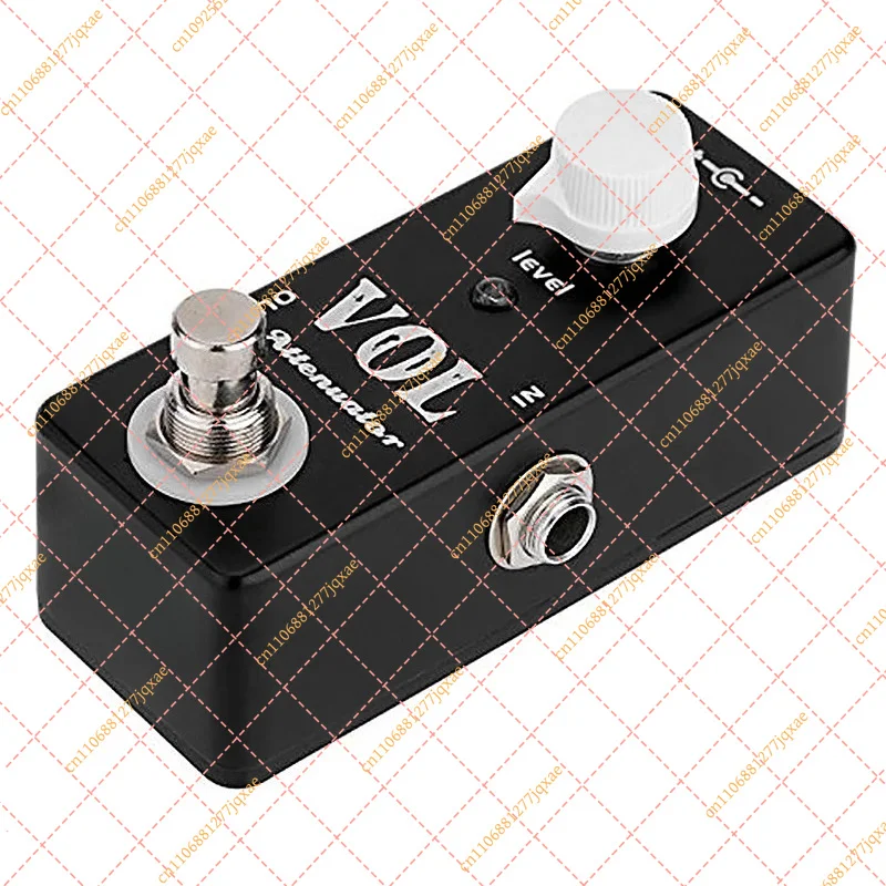 Mini Volume Attenuator Guitar Pedal, True Bypass Metal Shell Effect for Electric Guitar