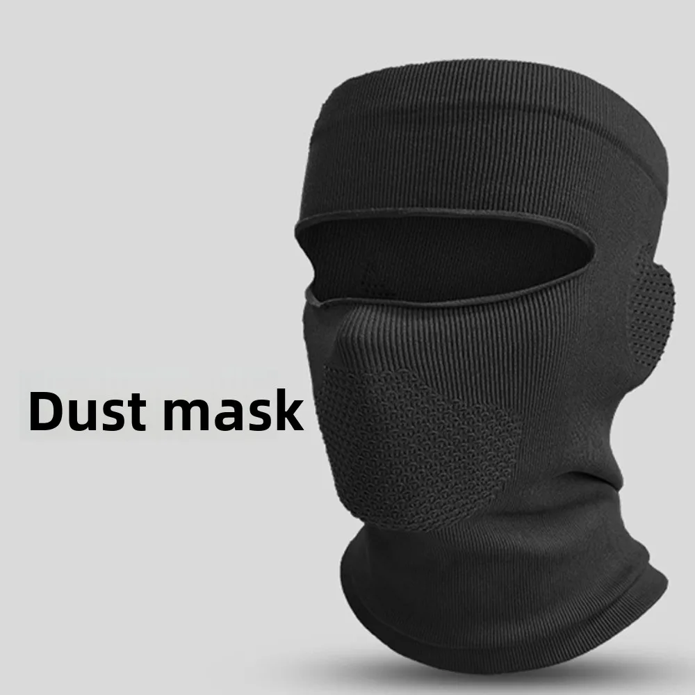Elastic Windproof Warm Riding Mask Neck Protection Empty Top Warm Face Cover Breathable Solid Color Cycling Face Mask Cycling