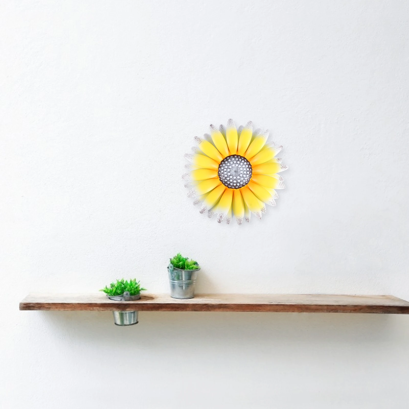 

1pc Metal Decorative Flower Wall Art Craft Indoor Outdoor Bedroom naments Hanging Lifelike Design Unique Gifts