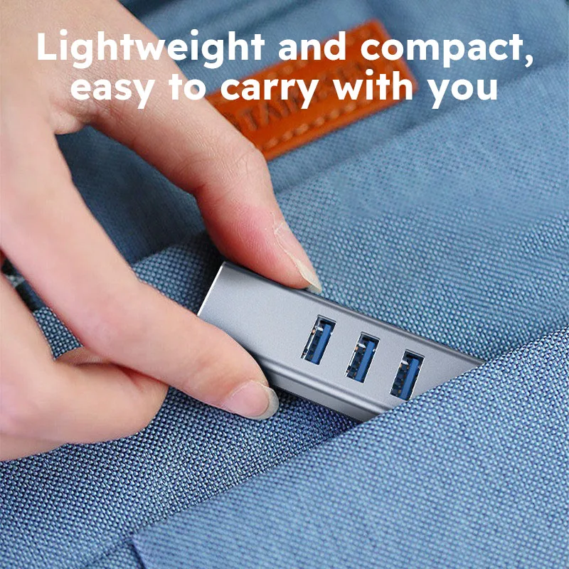 محطة إرساء 4 في 1 USB 3.0 من النوع C HUB 3 منافذ USB3.0 HUB USB إلى Rj45 جيجابت إيثرنت محول لأجهزة الكمبيوتر المحمول التي تعمل بنظام Windows MacOS