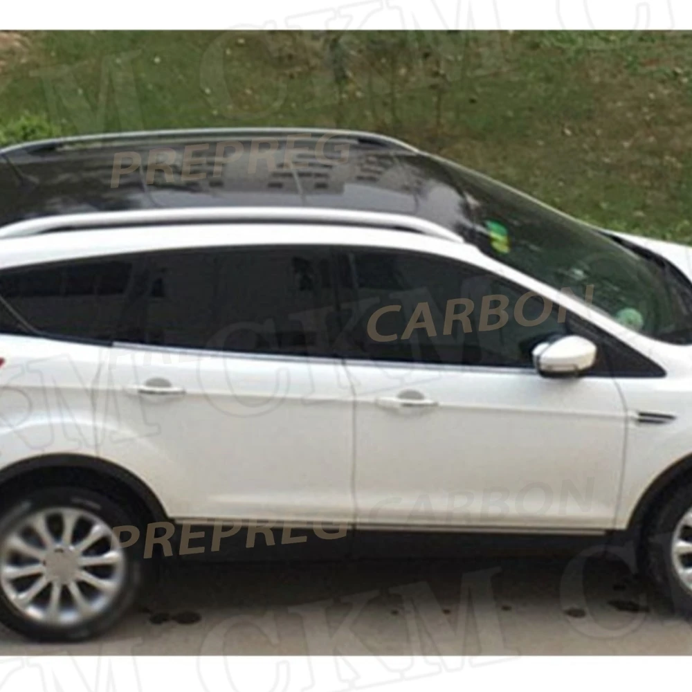 

Спойлер на заднее стекло/крышу ABS Primer белого/черного цвета для Ford Escape Kuga 2013-2019, карбоновый дизайн, накладка на багажник