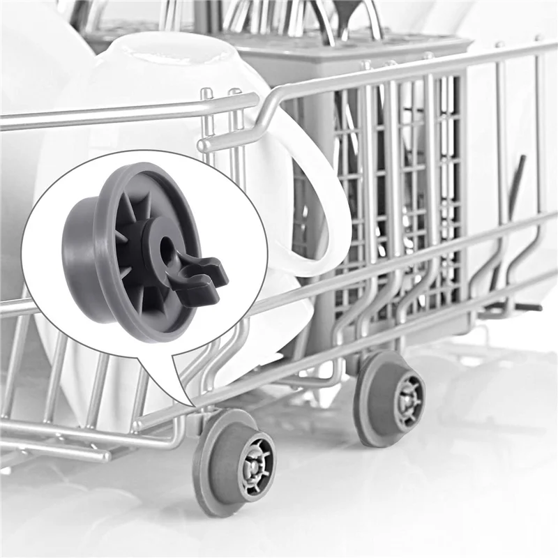 INLIG-16Pcs Dishwasher Wheel Durable 165314 Dishwasher Lower Rack Wheel Replacement Fit For Whirlpool And Kenmore Dishwasher view 4