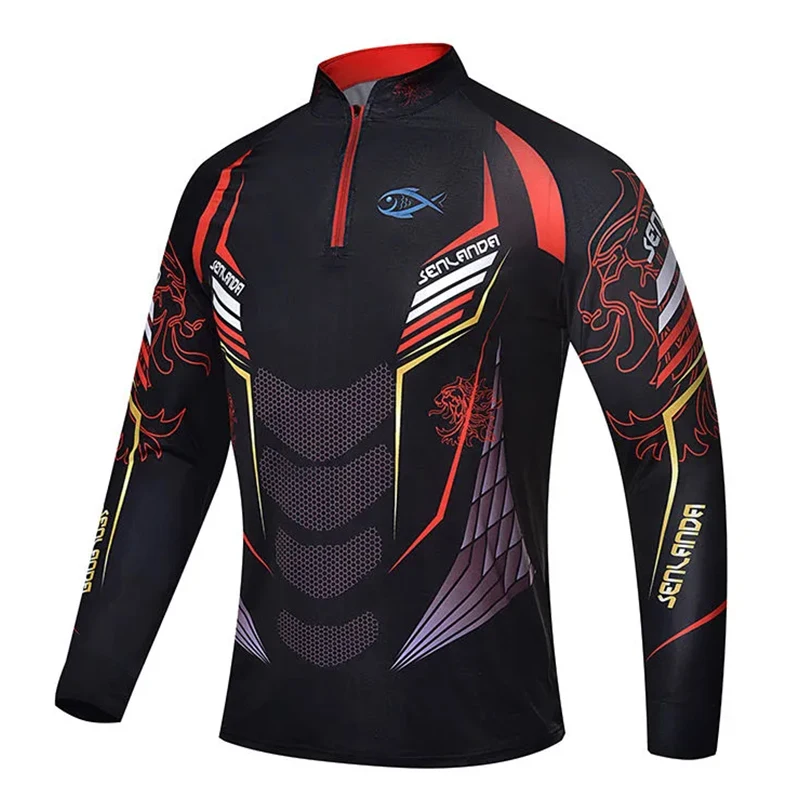 Masculino pesca hoodie anti-uv protetor solar proteção solar ciclismo t camisa de manga longa secagem rápida caminhadas roupas rosto pescoço casaco 63