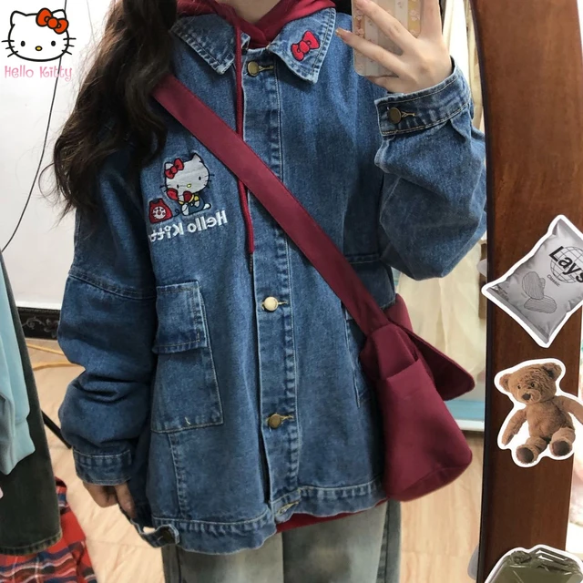 Hello kitty jean jacket discount