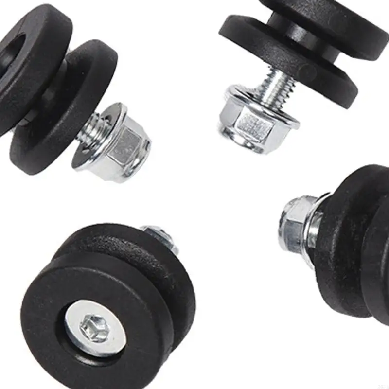 

4Pcs Quick Release Universal Rubber Grommets Mounting Pad for Tail Box Antislip