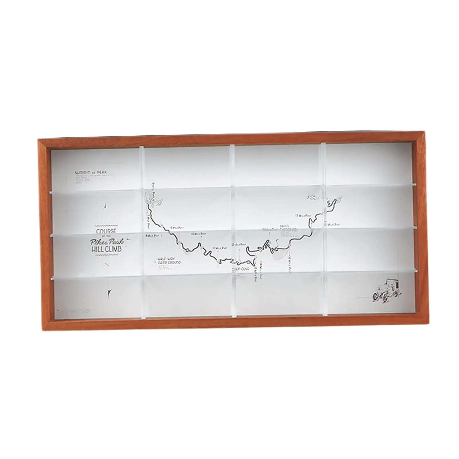 Wall Mounted Cabinet Hanging Display Shelf Organizer Mini Figure Display Cabinet Display Shelf for Figurines Souvenirs
