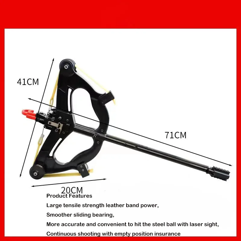 40 consecutive shots 8 mm steel ball mini compound bow with high power and long range