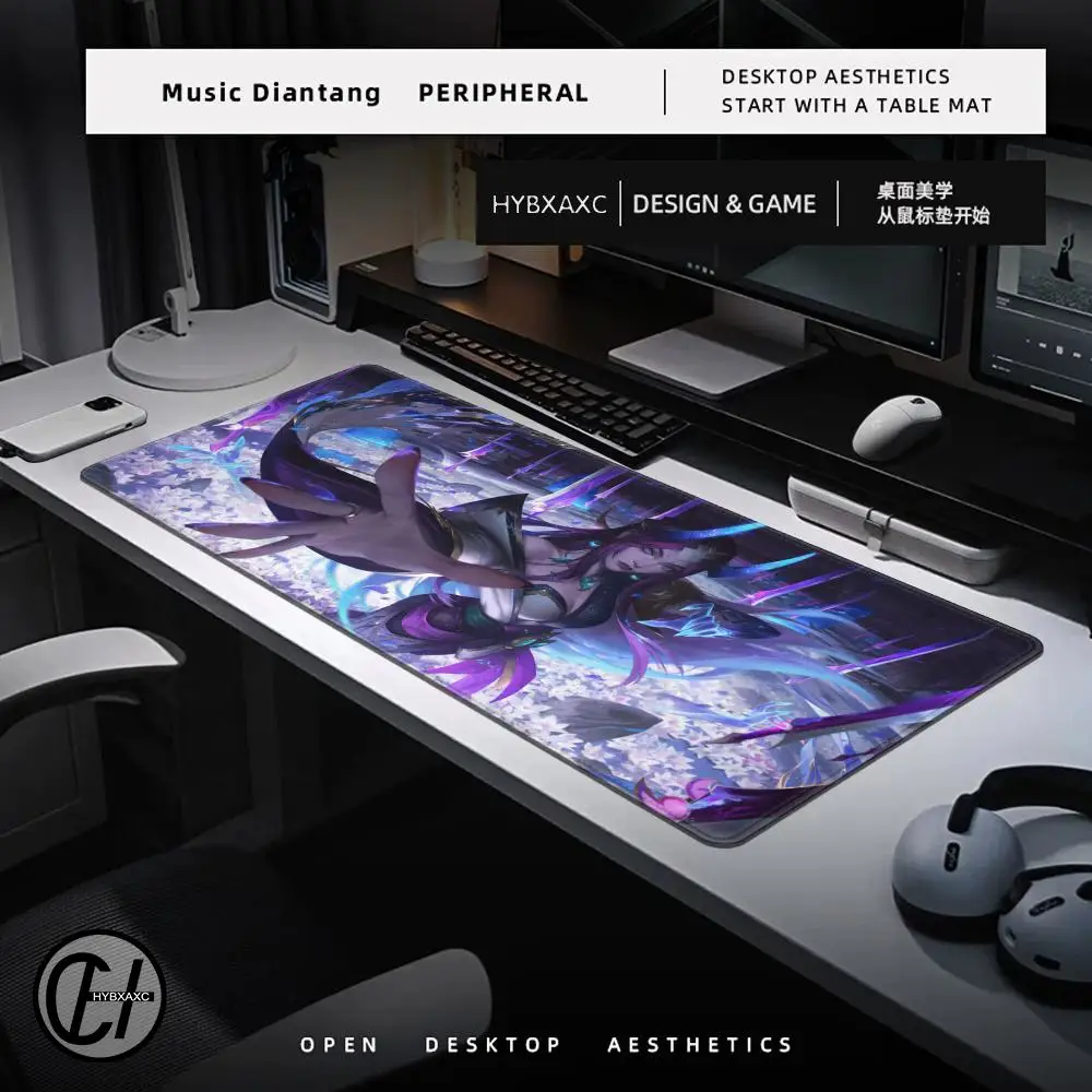 Alfombrilla de ratón de escritorio Irelia para videojuegos, alfombrilla para teclado de Anime Girl Gamer, accesorios para PC League Of Legends, alfombrilla de escritorio, alfombra de juego