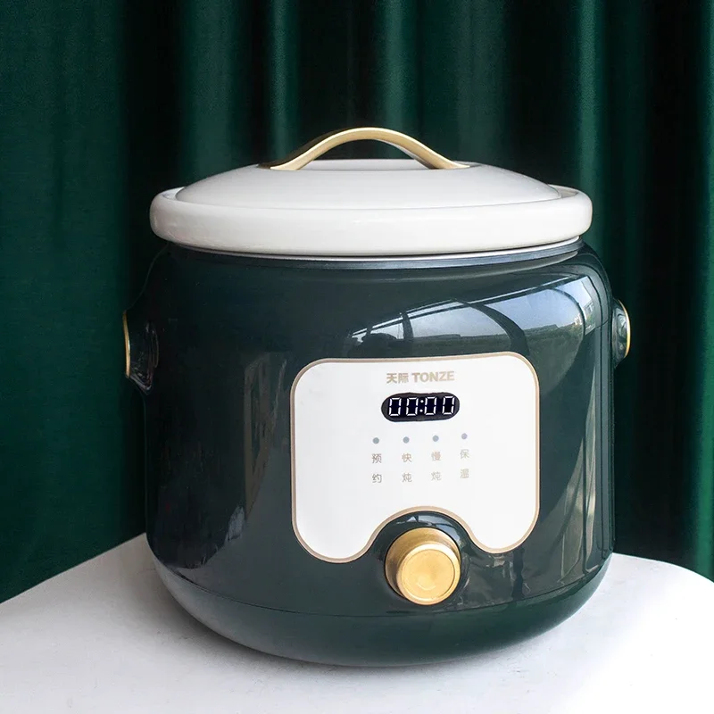 220V Tianji Electric Stewed Pot Home Automatic Rapid Stewed Congee Ceramic Stewed Soup is more delicious and healthy