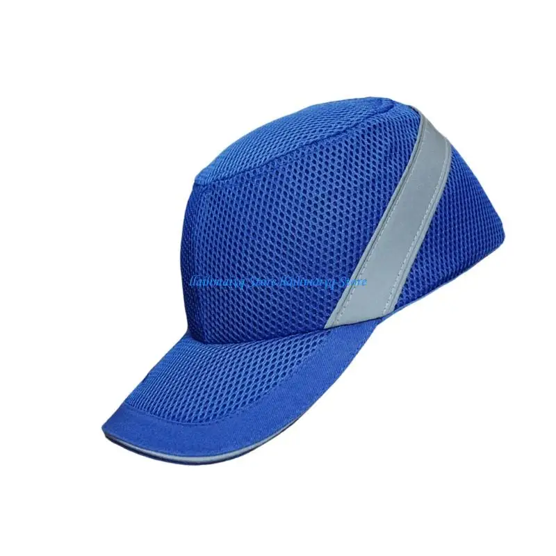 573B Head Bump Cap with ABS Inner Hard Shell, Front Cap and Reflective Side Band for Walking and Inspection Tasks
