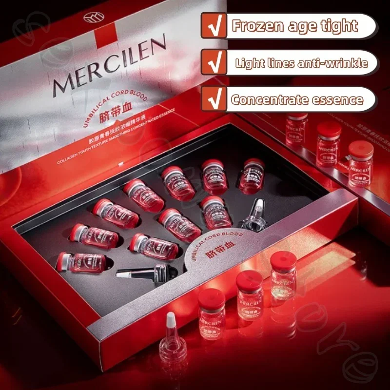 Collagen firming skin concentrated essence moisturizing moisturizing brightening skin lightening fine lines in a box of 5ml*10