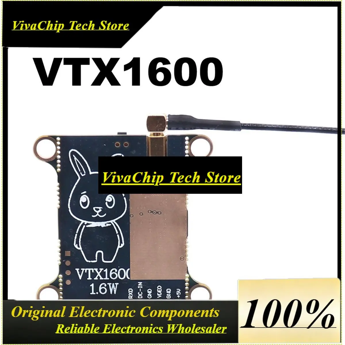 VivaA26Z 5.8G VTX 1600mW 48CH Input Voltage Video Transmitter For Long Range RC Airplane FPV Drone
