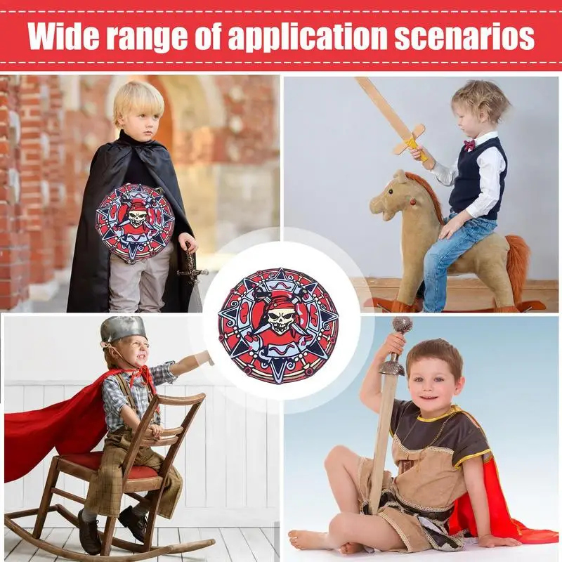 Espuma Medieval Escudo Brinquedos para Crianças, Armas de Espuma para Crianças, Escudo Portátil, Acessórios para Role Play, Fantasia para meninas e meninos