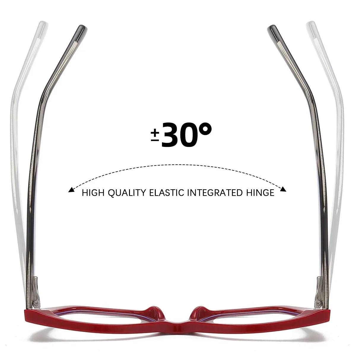 Luxury Brand Designer Women Fashion Cat Eye Anti Blue Light Glasses Double Color Large Frame Lady\'s Prescription Eyewear Frames