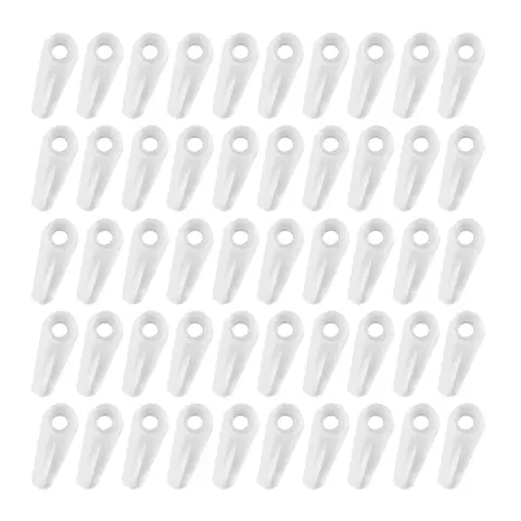 플라스틱 화이트 그림 백보드 턴버튼 크로스 스티치 백보드 턴 단추 포토 미러 프레임 고정 클립 버클, 로트당 100 개 Best5