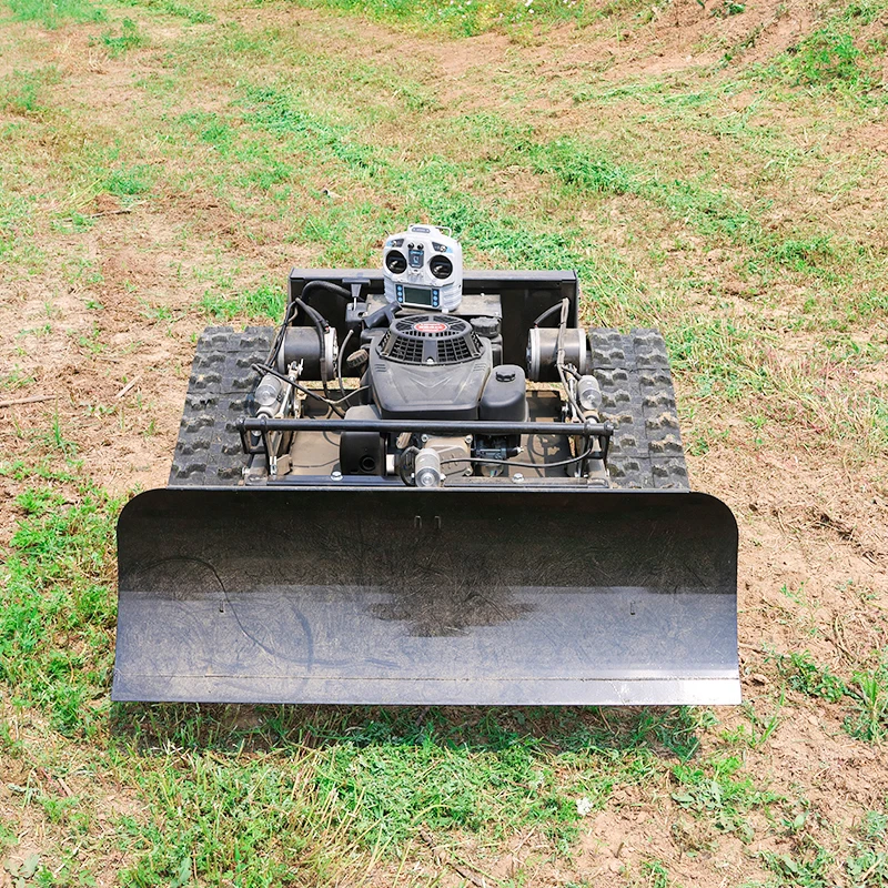 Customized Lawn Mower with Snow Shovel 550mm Zero-turn Tracked Automatic Remote-controlled Robot Lawn Mower view 5