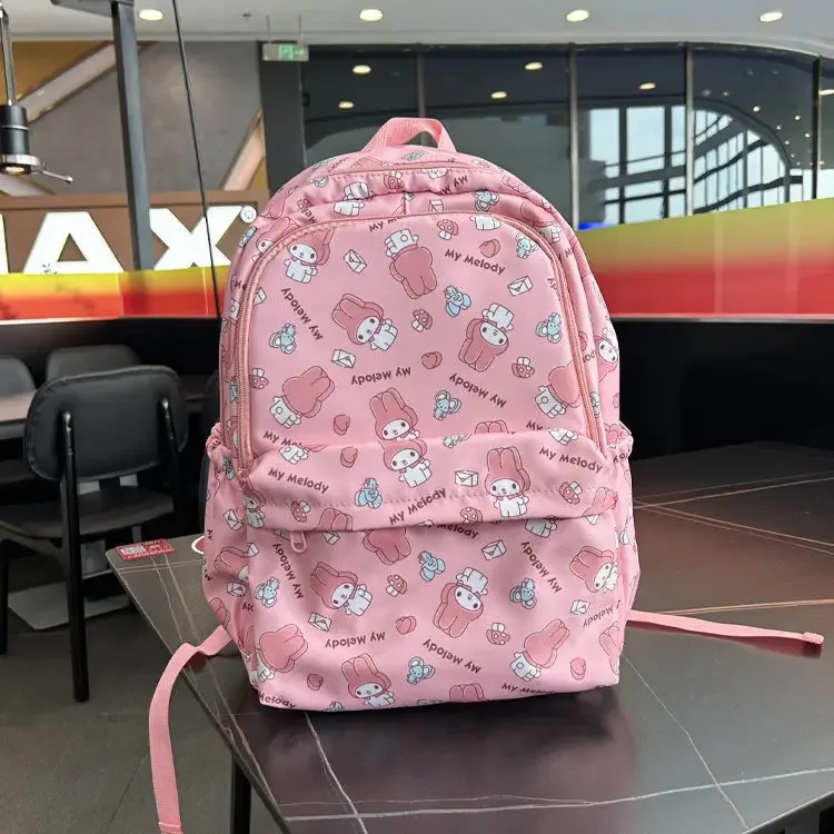 

Sanrio Hello Kitty Melody Schoolbag 2023 New Schoolbag Backpack Cinnamoroll Babycinnamoroll Melody Waterproof Schoolbag Cute