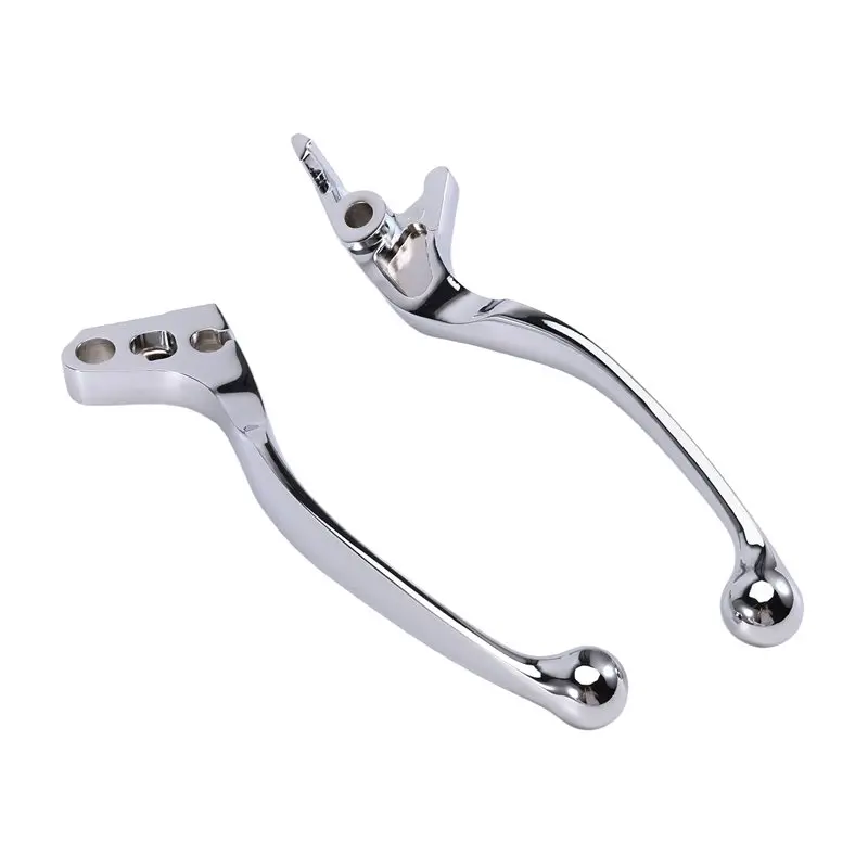 AB96-Chrome Skull Design 1 Pair Clutch Brake Hand Lever Controls For Honda Shadow 600 750 1100 VTX1300 VT1300 VTX 1988-2013 Mode