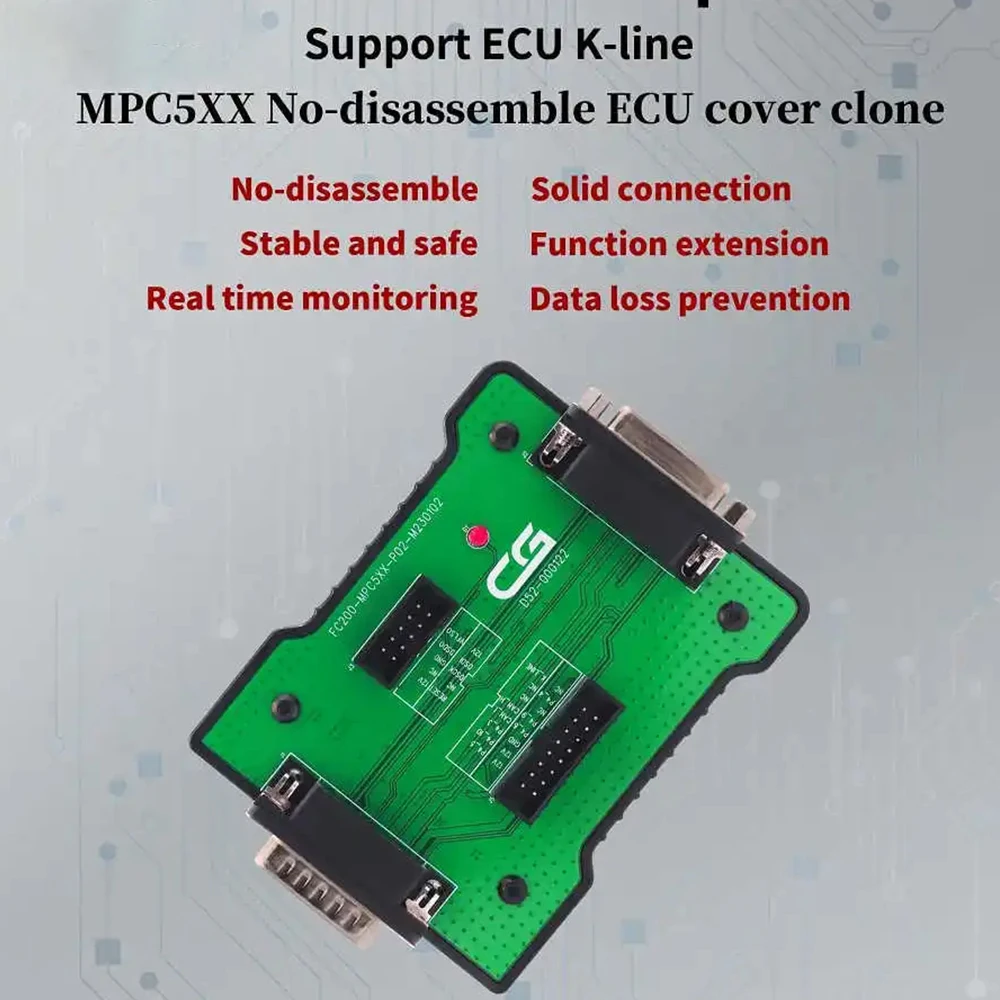 CG FC200 MPC5XX Adapter FC200-MPC5XX-P02-M230102 for BO-SCH MPC5xx Read/Write Data on Bench Support EDC16/ ME9.0/ MED9.1/ MED9.5