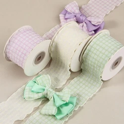 10 Yards 25MM 50MM Lattice Crumple Wavy Skirt Edge Lace Ribbon DIY Handmade Materials Crafts Gift Wrapping Handmade Accessories