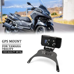 New Motorcycle Accessories Mounting Bracket Black Fit For YAMAHA TRICITY Tricity Mobile Phone GPS Navigation Bracket