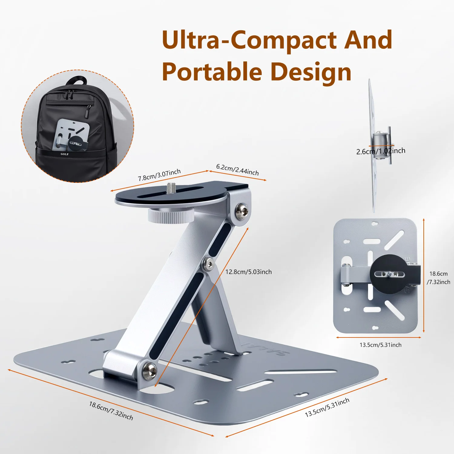 Universal 1/4 Inch Screw Interface Mini Projectors Bracket Desktop Projector holder Stand Table Mobile Projector Wall Mount fold