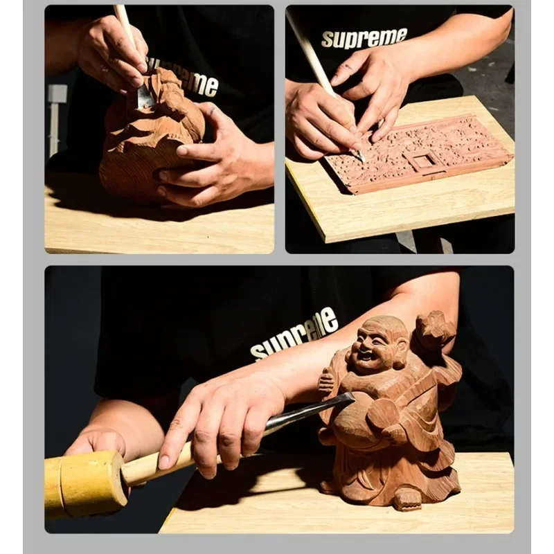 جديد اليد مزورة نحت زهرة إزميل الكربون الصلب النجارة إزميل مستدير الخشب نحت الجذر نحت قوس إزميل أداة يدوية لتقوم بها بنفسك