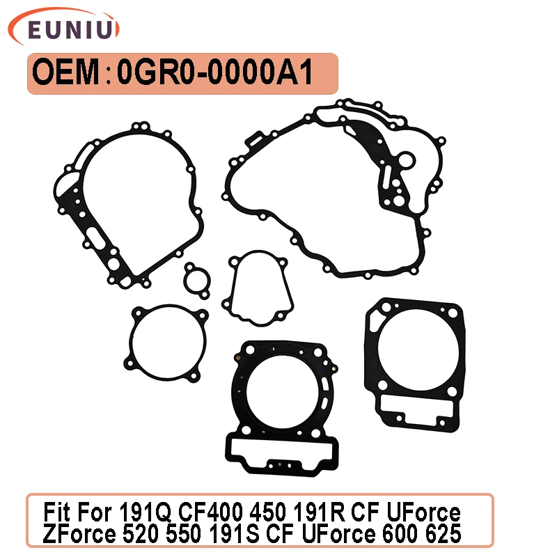 

Комплект прокладок двигателя для CF 400 X4, 450 X450, 500S, 520, 500HO, X5H.O. 550 X550 U550 Z550 550EX 600 Touring 625 X625 0GR0-0000A1