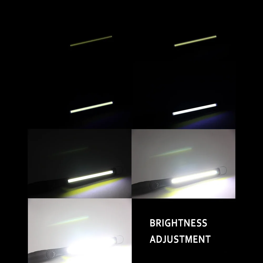 USB Rechargeable COB Work Light Portable Magnetic 360° Inspection LED Work Light For Car Repair, Home Use, Workshop