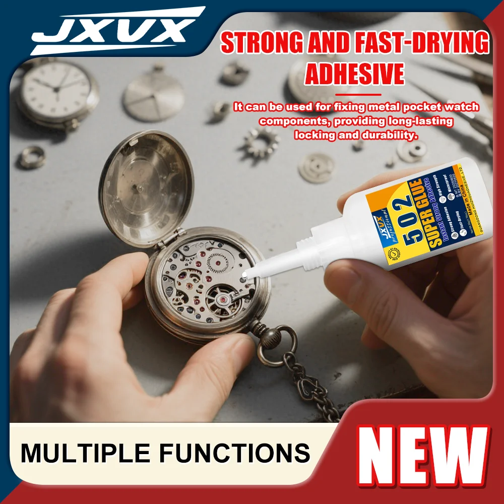 Cyanoacrylate (CA) 502 غراء فائق القوة - زجاجة 0.7 أونصة - لاصق ملء الفجوة للخشب والحجر والسيراميك والمطاط والزجاج المعدني القوي أداة الغراء السائل.