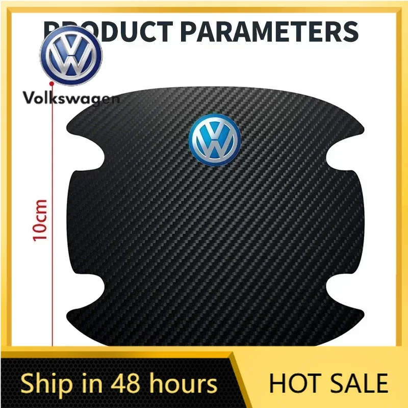 

For VW Volkswagen Jetta MK5 Golf 4Pcs Car Door Bowl Anti-scratch Sticker Handle Protection Sticker For Volkswagen VW Touran Beet