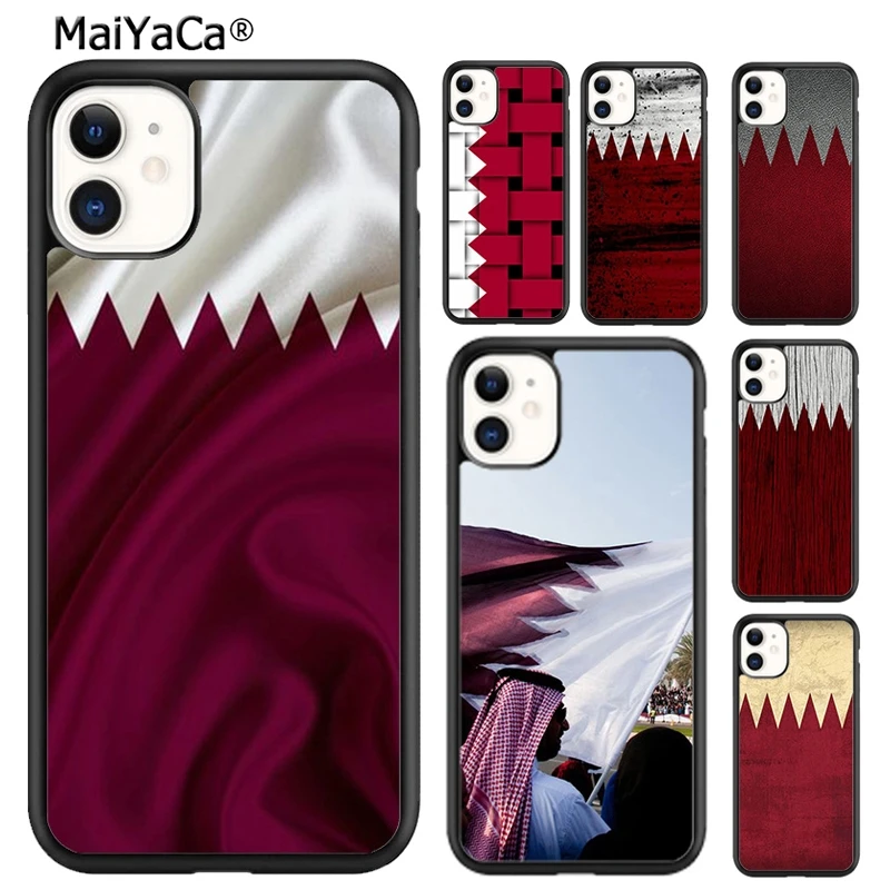 Qatar Flag National Banner Phone Case For iPhone 16 15 14 plus XR XS 11 12 13 pro max Shell Cover coque