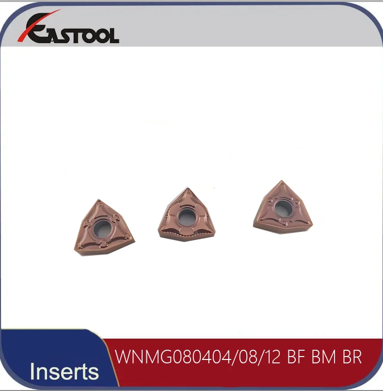 

CNC Lathe Cutting Tools WNMG080404/08/12-BF BM BR Carbide Turning Inserts For finishing To Roughing In Stainless Steel