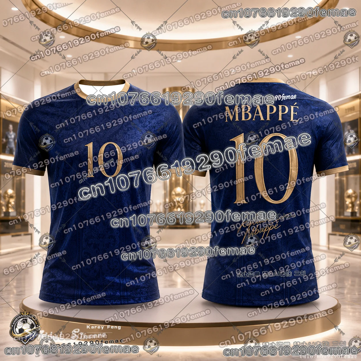 New Hot Sale Mbappe No 10 Fan Edition Soccer Jersey France Kids Men Women Summer Quick Dry Football Shirt Parent Child Tee