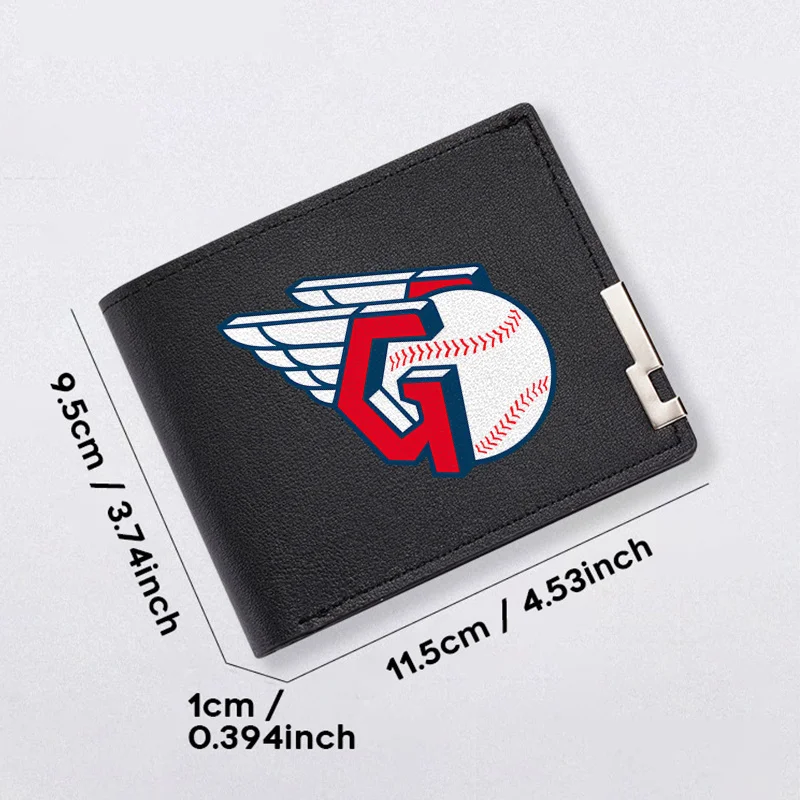 Portafoglio in PU con logo G Wing da uomo compatto stile business leggero durevole uso quotidiano design minimalista alla moda